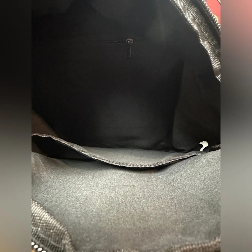 NWOT CRG Prestige Gray & Black Backpack with Adj Shoulder Straps & Multi Handles